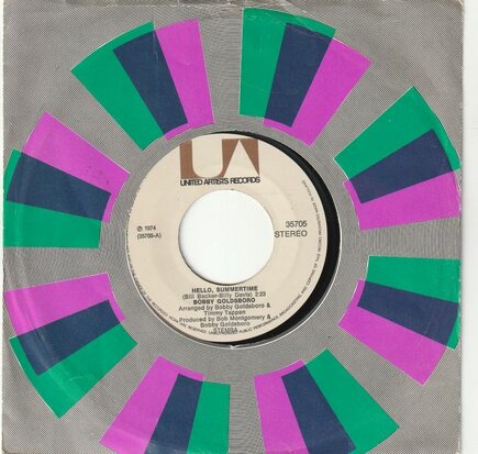 Bobby Goldsboro - Hello summertime + And the there was Gina (Vinylsingle)