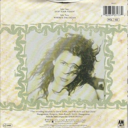 Toni Childs - Stop your fussin + Where's the ocean (Vinylsingle)