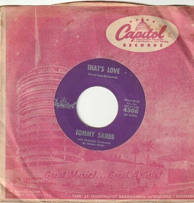 Tommy Sands - That's Love + Crossroads (Vinylsingle)