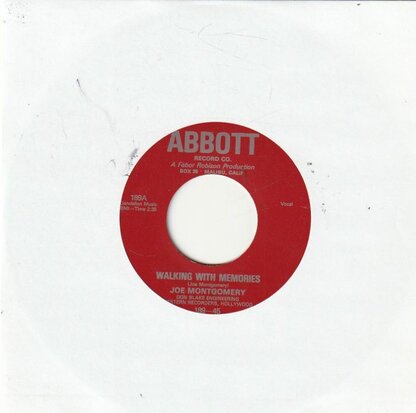 Joe Montgomery - Walking With Memories + Cool Cat (Vinylsingle)