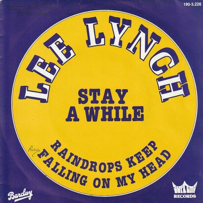 Lee Lynch - Stay awhile + A bad time to stop loving me (Vinylsingle)