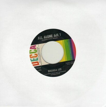 Brenda Lee - All alone am I + Save all your lovin' for me (Vinylsingle)