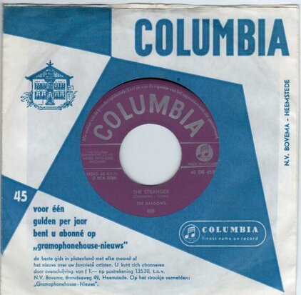 Shadows - The stranger + Man of mystery (Vinylsingle)
