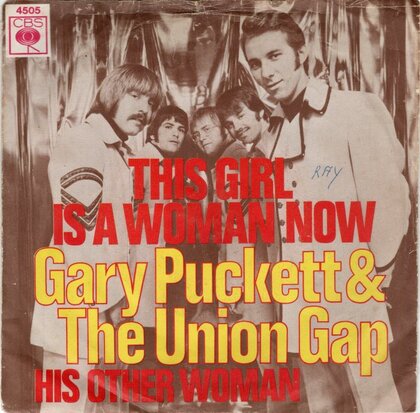 Gary Puckett - This girl is a woman now + His other woman (Vinylsingle)