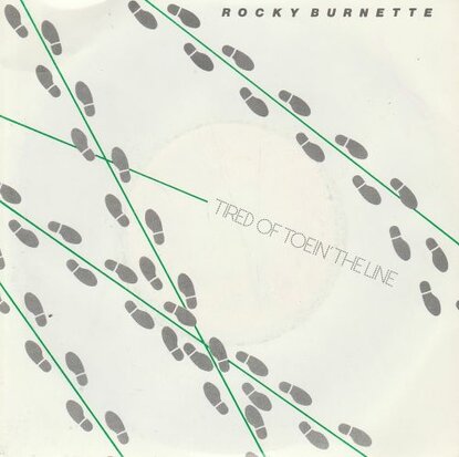Rocky Burnette - Tired of toein'the line + Clowns from outer space (Vinylsingle)