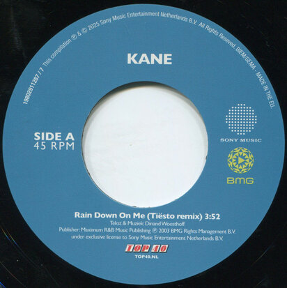 Kane - Rain Down On Me (Tiesto Remix) + (original) -PRE-ORDER- (Vinylsingle)
