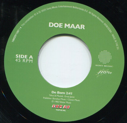 Doe Maar - De Bom + Man O Man (Vinylsingle)
