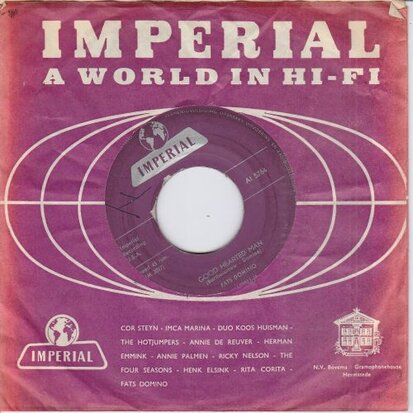 Fats Domino - Let the four winds blow + Good hearted man (Vinylsingle)