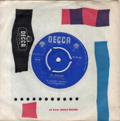 Zingende Zwervers - Zeg Rosalinde + Draag Toch Geen Revolver, Johnny (Vinylsingle)