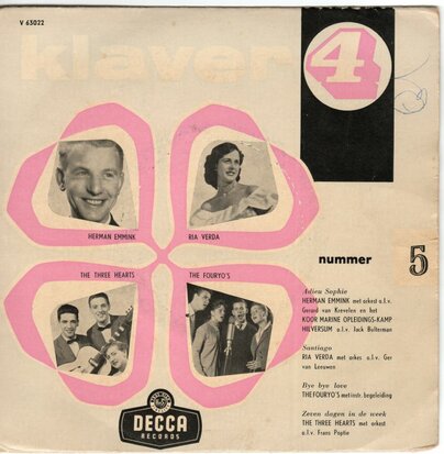 Various - Klaver 4 nummer 5 (EP) (Vinylsingle)