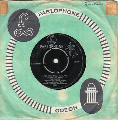 The Beatles - All you need is love + Baby you're a rich man (Vinylsingle)
