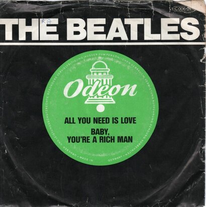 The Beatles - All you need is love + Baby you're a rich man (Vinylsingle)