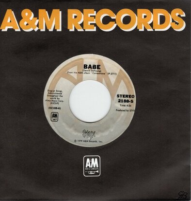Styx - Babe + I'm O.K. (Vinylsingle)