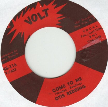 Otis Redding - Come To Me + Don't Leave Me This Way (Vinylsingle)