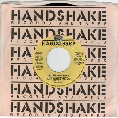 Mark Gordon Cremaer - Music Machine (Vinylsingle)