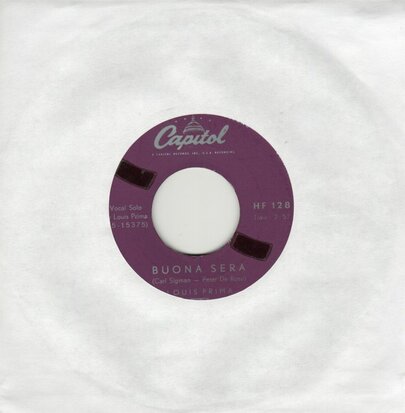 Louis Prima - Buona sera + Oh Marie (Vinylsingle)