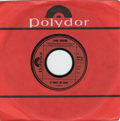 Labi Siffre - It must be love + To find love (Vinylsingle)