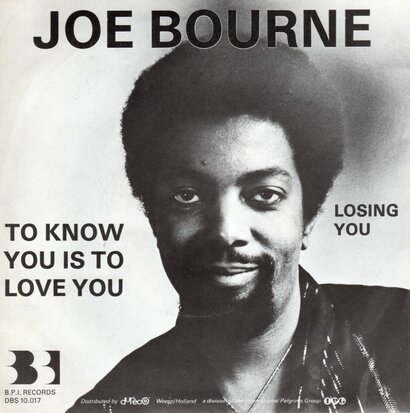 Joe Bourne - To Know You Is To Love You + Losing You (Vinylsingle)