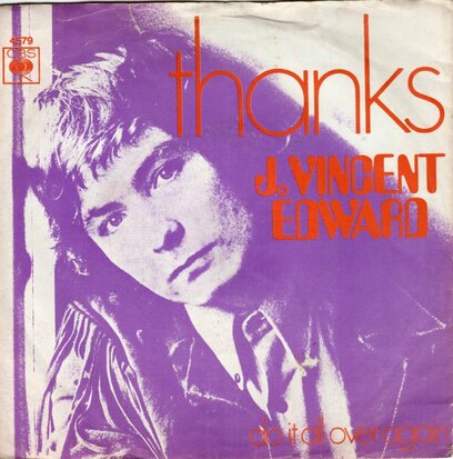 J. Vincent Edwards - Thanks + Do it all over again (Vinylsingle)