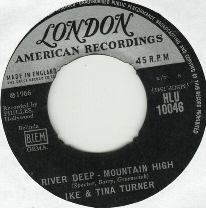 Ike & Tina Turner - River deep, mountain high + I'll keep you happy (Vinylsingle)