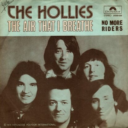 Hollies - The air that I breathe + No more riders (Vinylsingle)