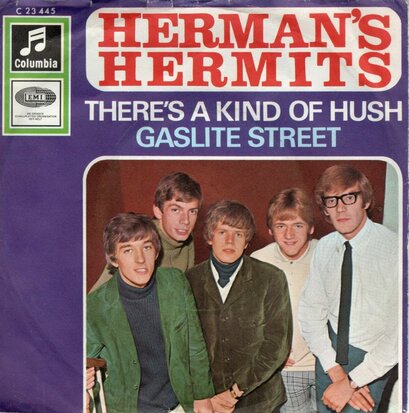 Herman's Hermits - There's a kind of hush + Gaslite street (Vinylsingle)