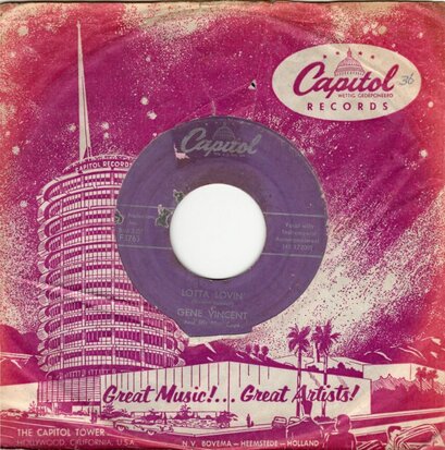 Gene Vincent - Lotta lovin' + Wear my ring (Vinylsingle)