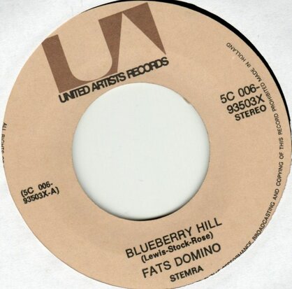 Fats Domino - Blueberry hill + My girl Josephine (Vinylsingle)