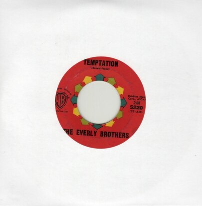 Everly Brothers - Temptation + Stick with me baby (Vinylsingle)