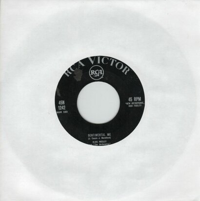 Elvis Presley - No more + Sentimental me (Vinylsingle)
