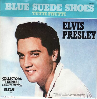 Elvis Presley - Blue suede shoes + Tutti frutti (Vinylsingle)