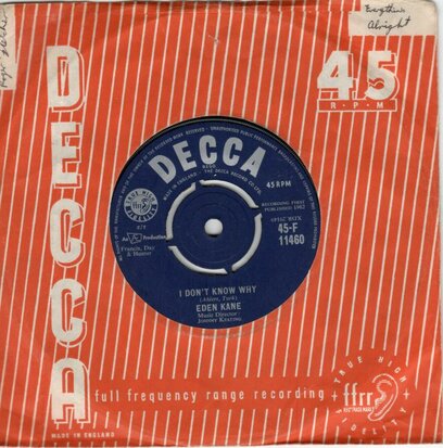 Eden Kane - I don't know why + Music for strings (Vinylsingle)