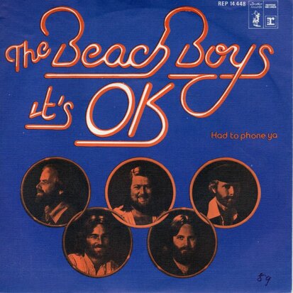 Beach Boys - It's OK + Had to phone ya (Vinylsingle)