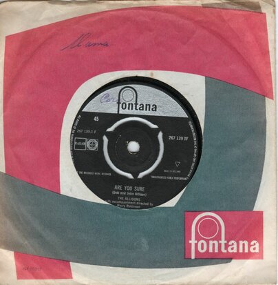 Allisons - Are you sure + There's one thing more (Vinylsingle)