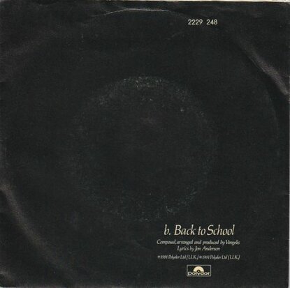 Jon & Vangelis - I'll find my way home + Back to school (Vinylsingle)