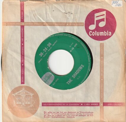 Shadows - Kon tiki + 36-24-36 (Vinylsingle)