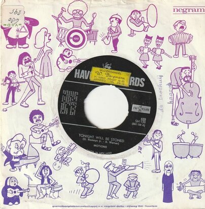 Motions - Tonight will be stoned + One million red balloons (Vinylsingle)