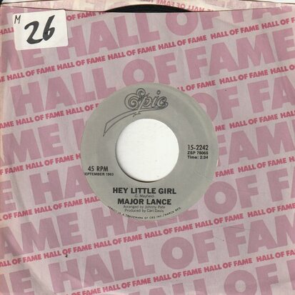 Major Lance - Hey Little Girl + The Matador (Vinylsingle)