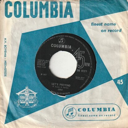 Lulu - Let's pretend + To sir with love (Vinylsingle)