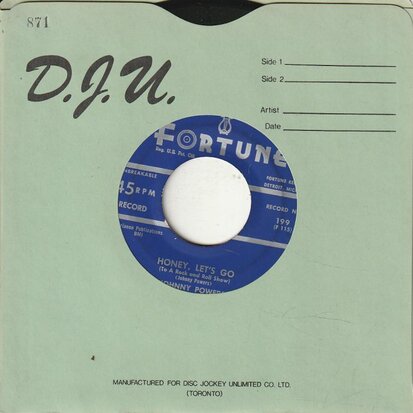 Johnny Powers - Honey, Let's Go + Your Love (Vinylsingle)