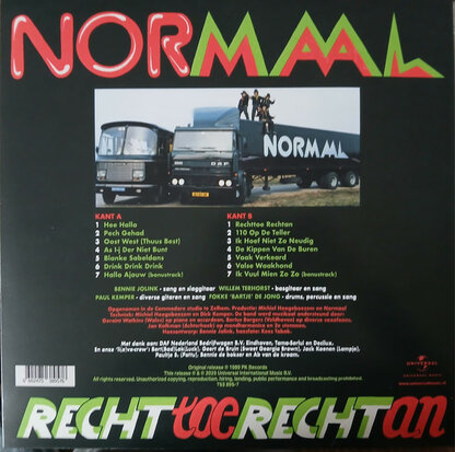 NORMAAL - RECHT TOE RECHT AN -COLOURED- (Vinyl LP)