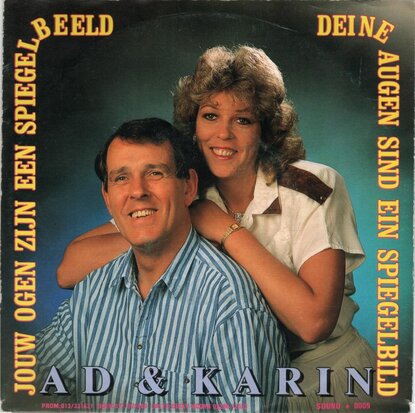 Ad en Karin - Jouw ogen zijn een spiegelbeeld + Deine augen sing ein spiegelbild (Vinylsingle)