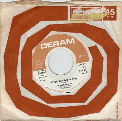 White Plains - When you are a king + The world gets better with love (Vinylsingle)