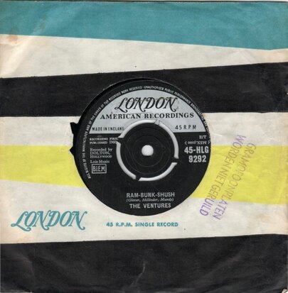 Ventures - Ram-Bunk-Shush + Lonely heart (Vinylsingle)