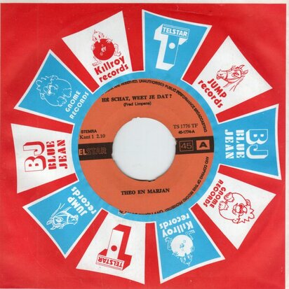 Theo & Marjan - He schat + Liefde komt, liefde gaat (Vinylsingle)