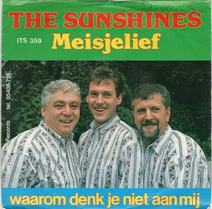 Sunshines - Meisjelief + Waarom denk je niet aan mij (Vinylsingle)