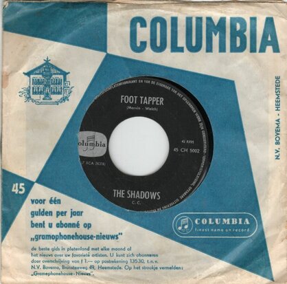 Shadows - Foot tapper + The breeze and I (Vinylsingle)