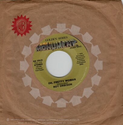 Roy Orbison - Oh, pretty woman + It's over (Vinylsingle)