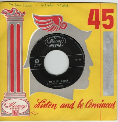 Platters - My blue heaven + A tisket A tasket (Vinylsingle)