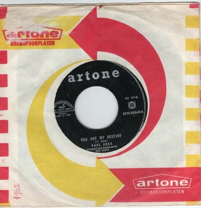 Paul Anka - You are my destiny + When I stop loving you (Vinylsingle)